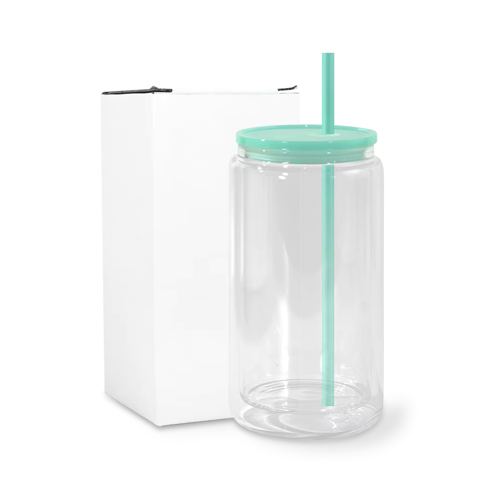 Light Green 16oz Acrylic Snowglobe Cup