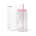 Pink 16oz Acrylic Snowglobe Cup